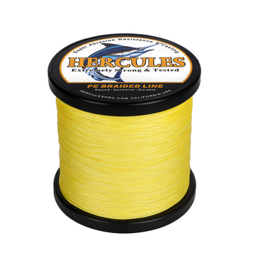 500M 547Yds Yellow 10lb-420lb HERCULES PE Braided Fishing Line 12 Strands